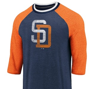 MLB 팀 트루 클래식 트리블렌드 7부 티셔츠 (샌디에고 파드레스)