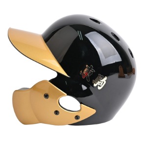 도쿠마 초경량 안면보호 검투사 탈부착 투톤 헬멧 블랙골드