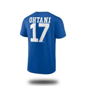 [Fanatics] LA 다저스 오타니 쇼헤이 플레이어 아이콘 네임&amp;넘버 반팔 티셔츠 (블루)